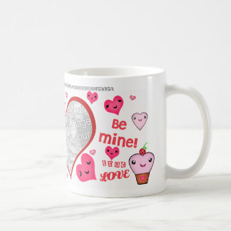 Café Corazones taza de encargo de la foto del amor de
