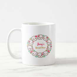 Café Corona floral especial de mamá Taza Día de la Madr