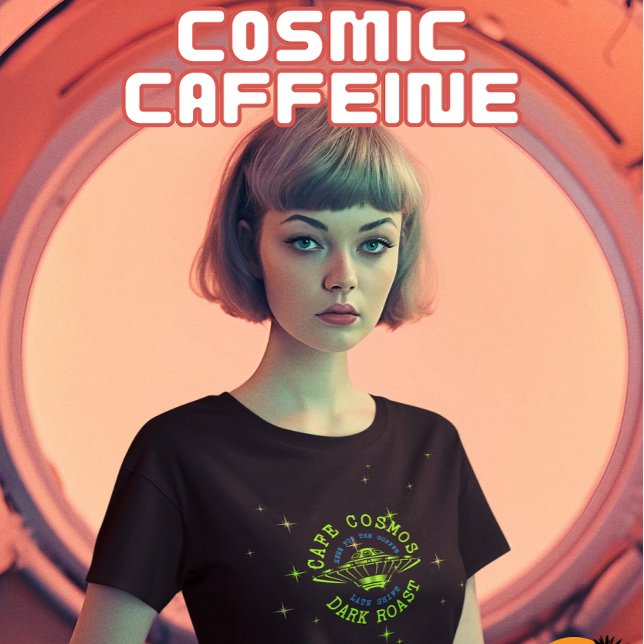 Café cósmico para la camiseta de Coffee Lover (Subido por el creador)