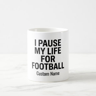 Café Crea tu propia taza de fútbol Pauso mi vida por