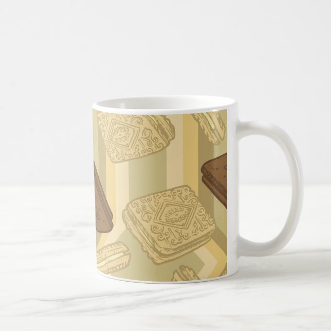 Café Crema de las natillas - taza del té (Derecha)