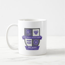 Café Crest de cumpleaños de Acuario™ para taza del 1-18