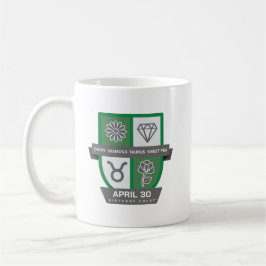 Café Crest de cumpleaños de Tauro™ para taza del 20-30