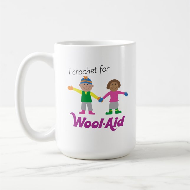 Café Crochet para la taza de la Lana-Ayuda (Izquierda)