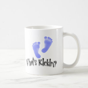 Café Cuál es taza de la invitación del bebé del