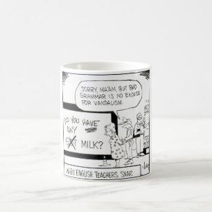 Café "Cuando los profesores de inglés rompen" la taza