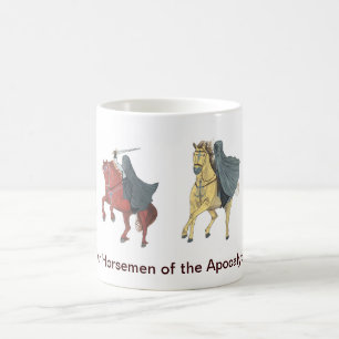Café Cuatro caballos de la taza de la apocalipsis