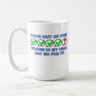 Café Cuatro De Cada Cinco Voces Taza Divertida