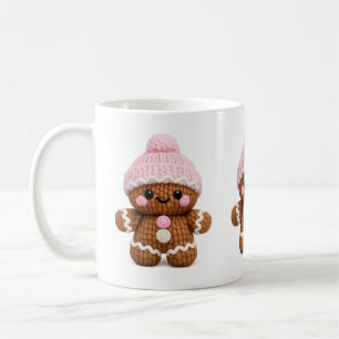Café Cute Crochet Pastel de Jengibre en Taza Personaje 