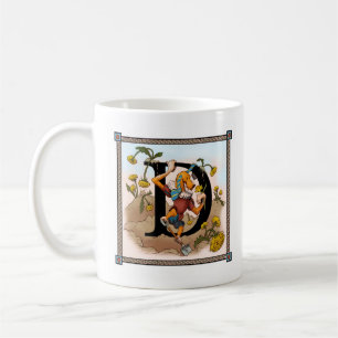 Café Dally la taza de Letterblock - ofreciendo la letra