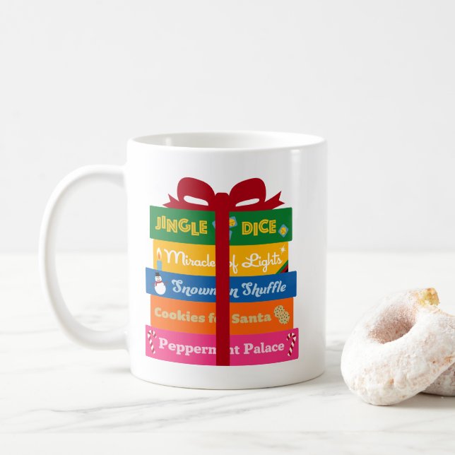 Café Dame juegos para la taza de vacaciones (Con donut)