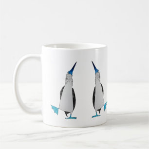 Café Danza de la taza con base azul del bobo