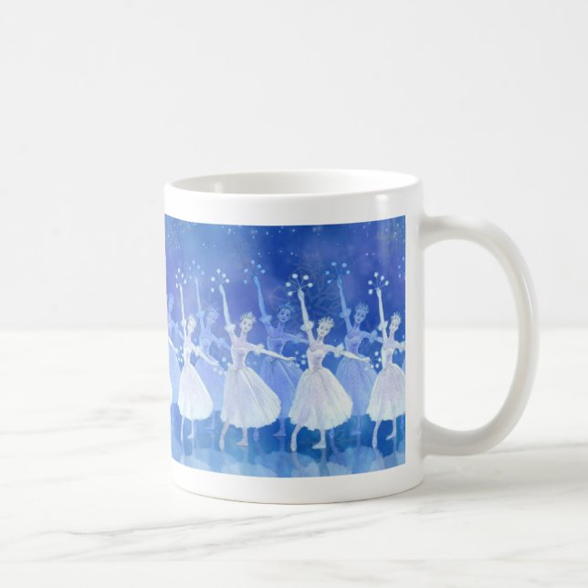 Café Danza de la taza de los copos de nieve (Derecha)