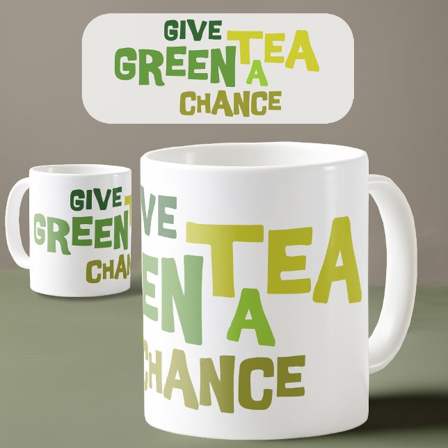 Café Darle un té verde a una taza de té verde ("Elegance in Every Sip, Green Tea Bliss" 🍵)