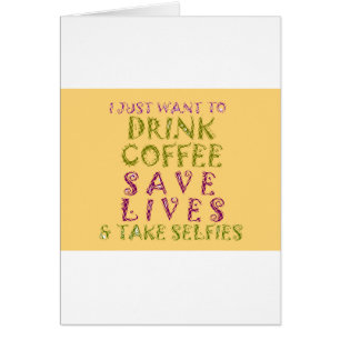 Café de bebida vintage salva vidas y toma selfies