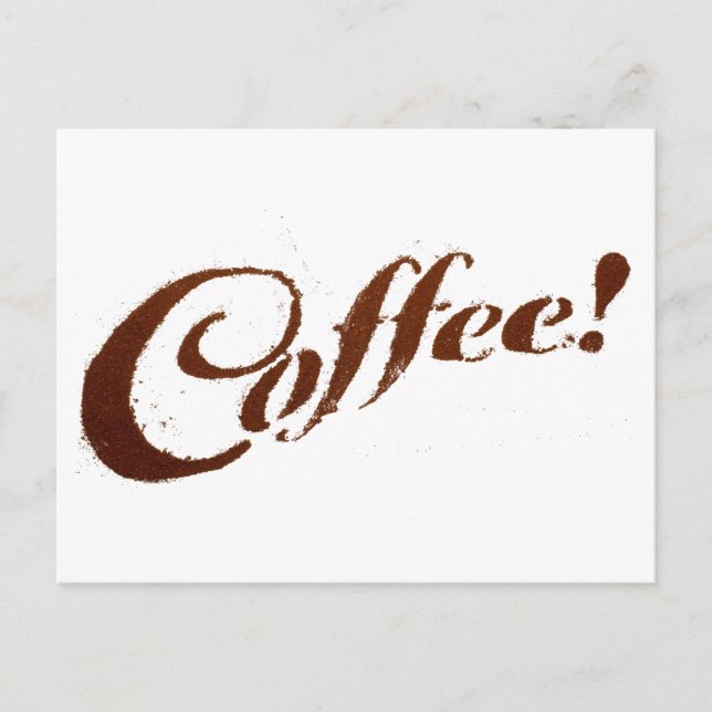Café de Café Molido - Tarjeta Postal (Anverso)