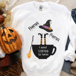 Café de foco de hocus para la sudadera de Hallowee
