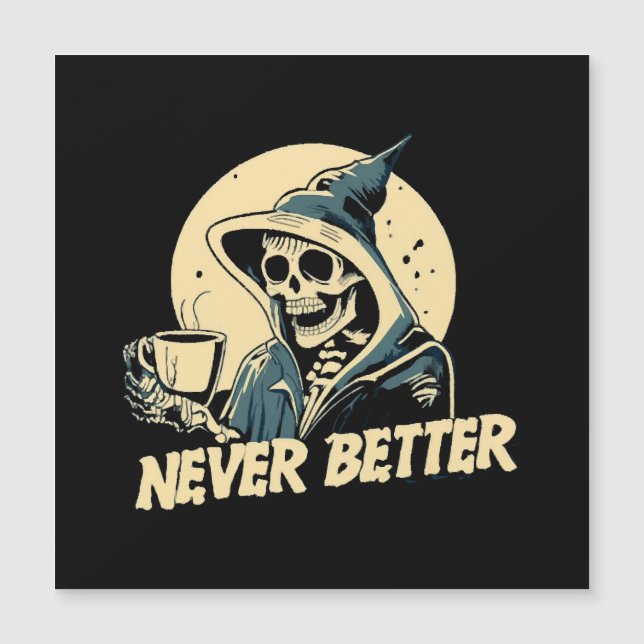 Café de Halloween Esqueleto (Anverso)