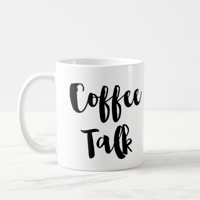 Café de la charla del café o taza del té (Izquierda)