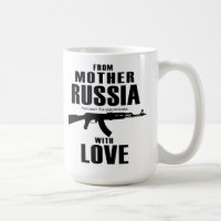 De la madre Rusia con la taza del amor AK