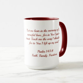 Café de la Mañana con Wade | Salmo 143:8 Taza de F