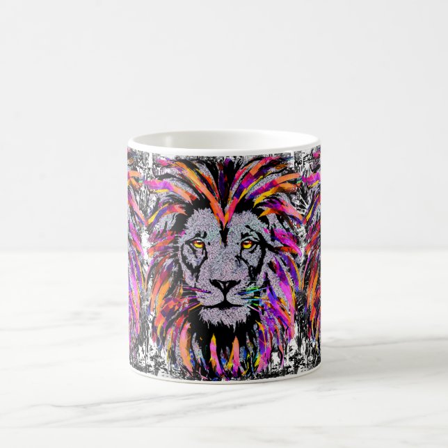 Café de León Mug - Copa de Café de Cara de León (Centro)