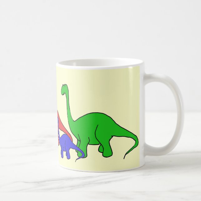 Café De los CF de los dinosaurios taza a montones (Derecha)
