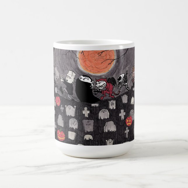 Café De los espíritus necrófagos de la noche taza de (Centro)