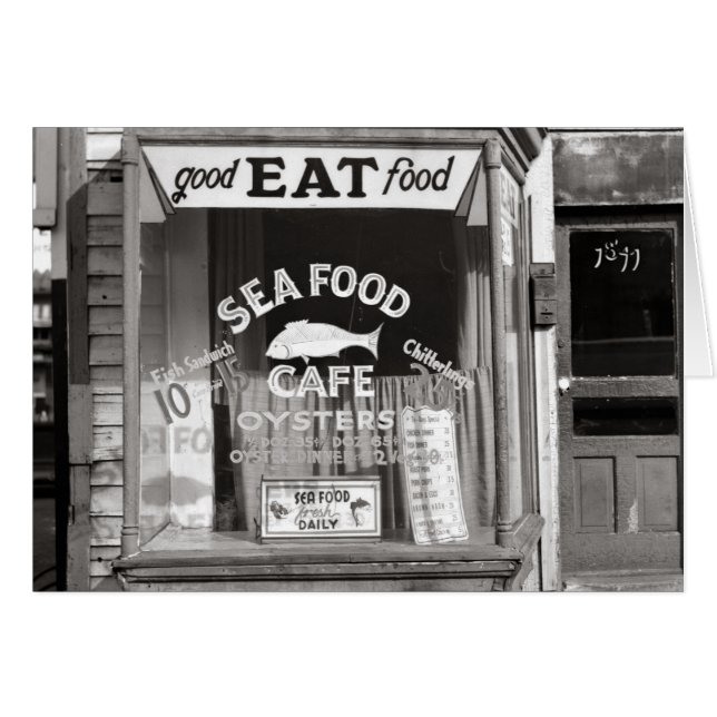 Café de mariscos, 1937 (Anverso (Horizontal))