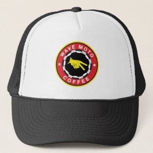 Café de Moto de la onda - gorra del camionero