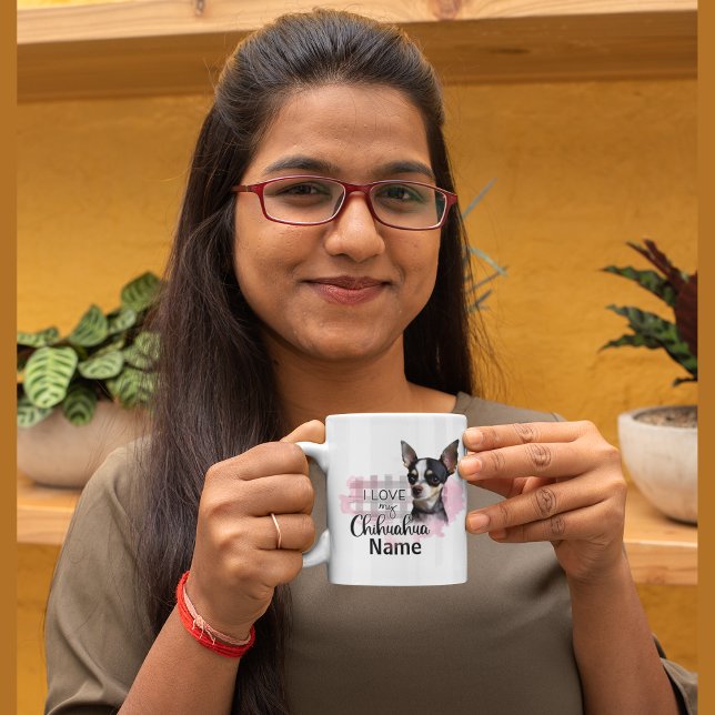Café de perro Chihuahua Mug, Copa (Chihuahua pet dog coffee mug)