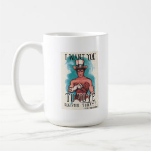 Café De Sybil "QUISIERA que USTED VOTARA" la taza .....