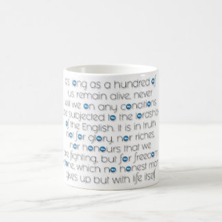 CAFÉ "DECLARACIÓN DE LA TAZA BLANCA CLÁSICA DE ARBROATH