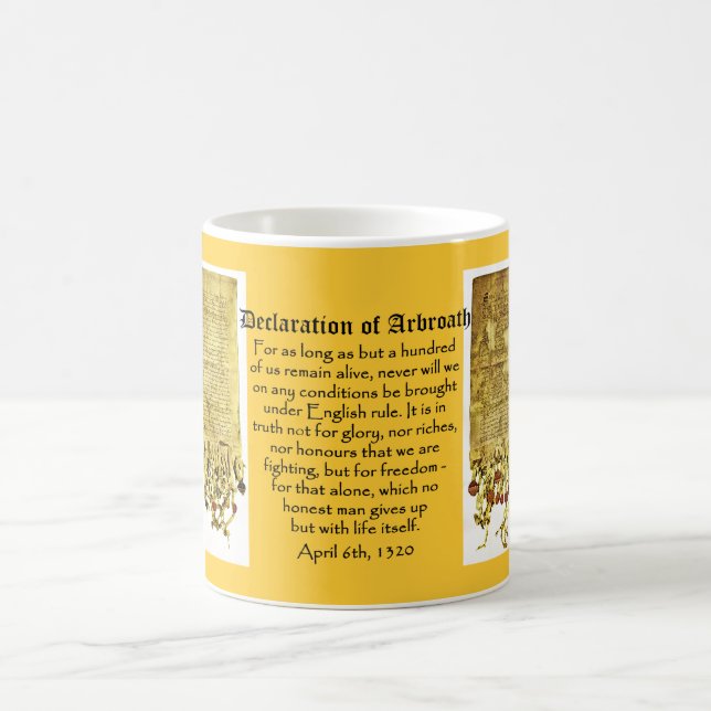 Café Declaración de la taza escocesa de la (Centro)