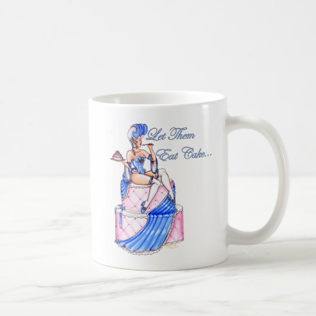 Café "Déjelos comer taza echada a un lado doble de la (Derecha)