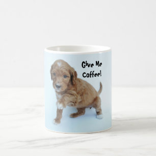 Café ¡Déme el café! Taza de Goldendoodle