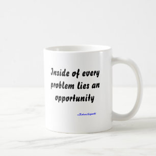 Café Dentro de cada problema miente una taza de la