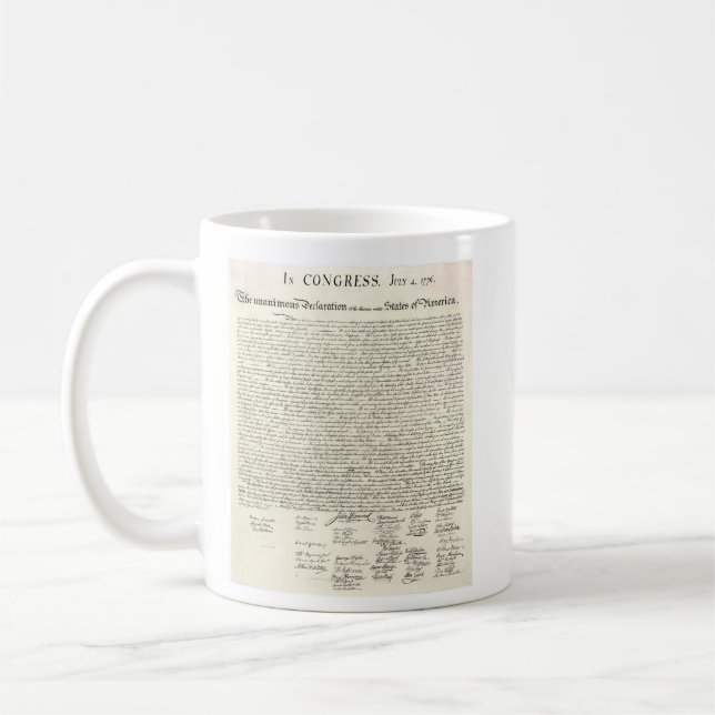 Café Descaración de la taza de la independencia (Izquierda)