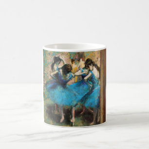 Café Desgasifique la taza azul de los bailarines