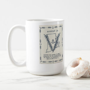 Café Día de la Victoria de Rhode Island   Taza conmemor