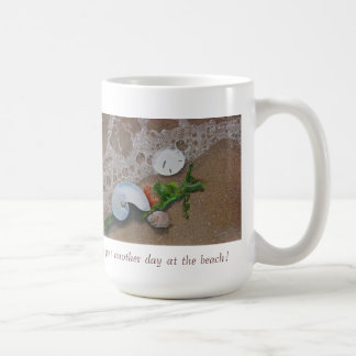 Café Día en la taza de la playa