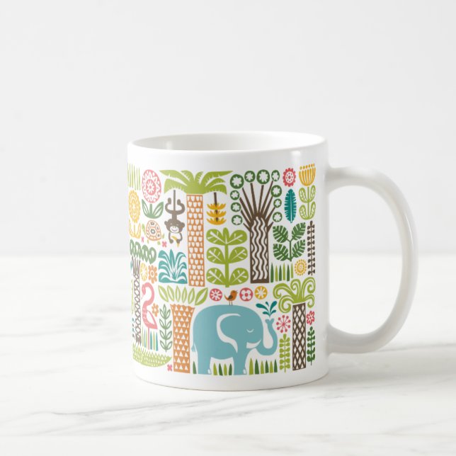 Café día en la taza de la selva (Derecha)