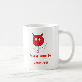 Café diablo, taza de almas humanas inmortales