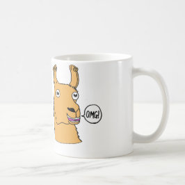 Café Dibujo animado lindo a mano de la taza de la llama