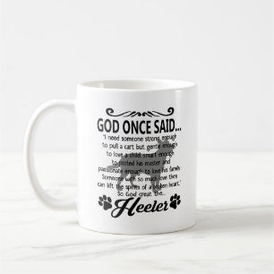 Café Dios creó la taza azul de Heeler