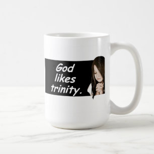 Café Dios tiene gusto de trinidad. Taza rusa del