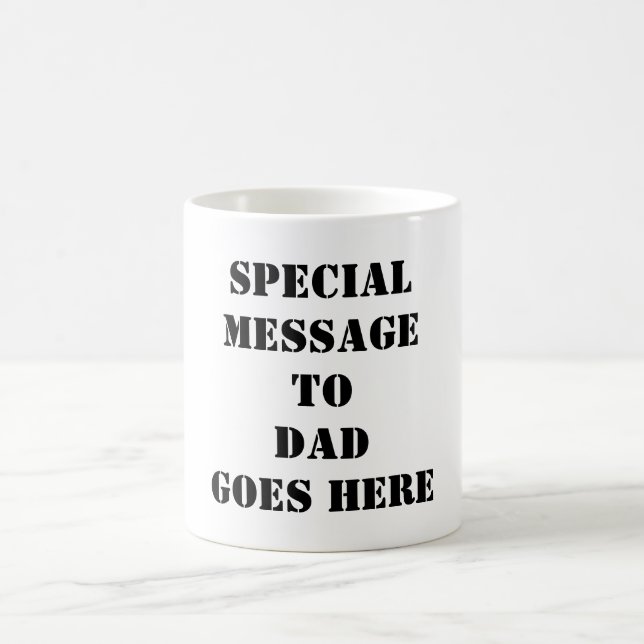 Café Diseñe mi propia taza del día de padre para el (Centro)