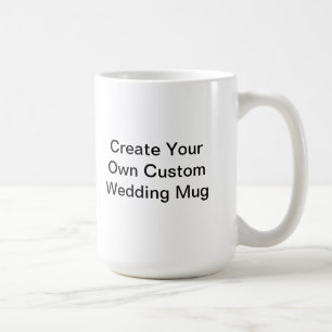 Café Diseñe su propia taza de encargo de la boda