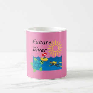 Café Diseño de futuro buzo - Taza clásica