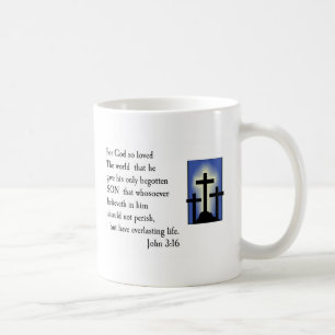 Café Diseño de la taza del verso de la biblia del 3:16
